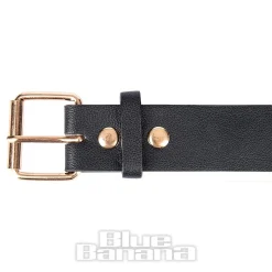 Blue Banana Studs & Stars Belt (Black/Rose Gold)