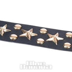 Blue Banana Studs & Stars Belt (Black/Rose Gold)