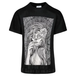 Blue Banana Sugar Skull T-Shirt (Black)