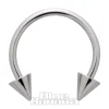 Blue Banana Surgical Steel Cone Circular Barbell (Silver)