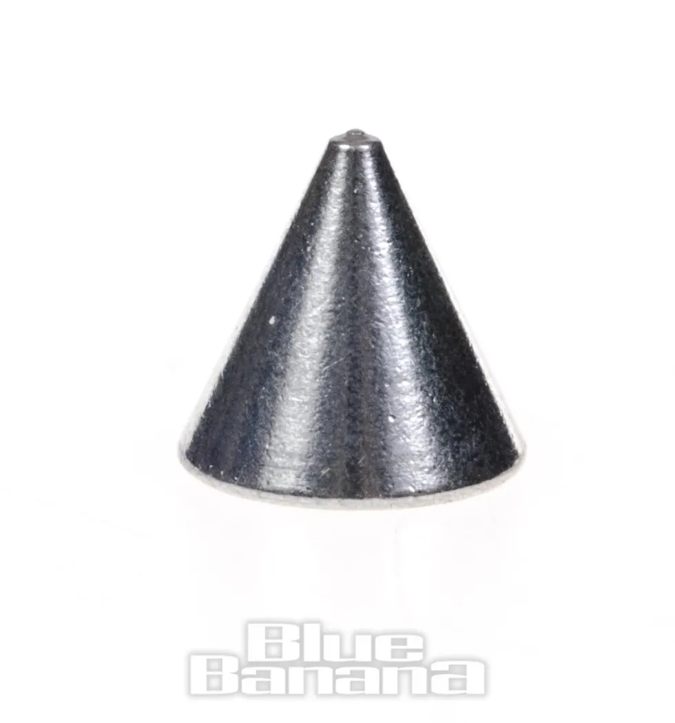 Blue Banana Surgical Steel Dermal Top Cone (Silver)