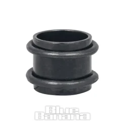 Blue Banana Surgical Steel Flesh Tube 3-20mm (Black)
