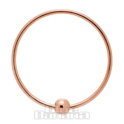 Blue Banana Surgical Steel 1.0mm Gold Plated BCR (Rose)