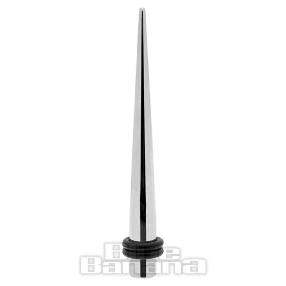Blue Banana Surgical Steel 5mm Taper with O Rings (Silver)