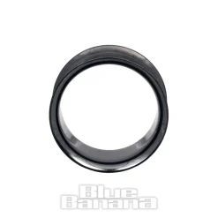 Blue Banana Surgical Steel 2 - 38mm Tunnel (Black)