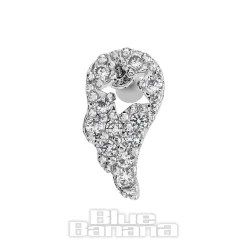 Blue Banana Surgical Steel 1.0mm Wing Tragus Stud (Silver)
