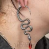 Blue Banana Surgical Steel Winding Snake Ear Weight (Silver)