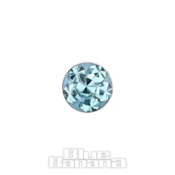 Blue Banana Titanium 3mm Microdermal Top (Aqua)