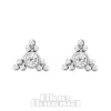 Blue Banana Titanium Triangle Threadless Top Set (Silver)
