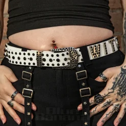Blue Banana Witch Belt (Black/White)