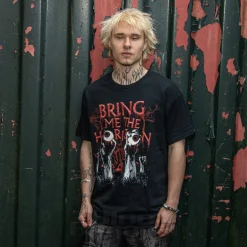 Bring Me The Horizon Official Graveyard Eyes T Shirt (Black)