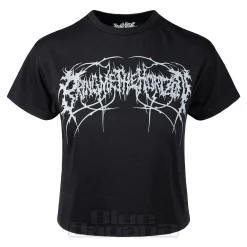 Bring Me The Horizon Official Metal Logo Genxsis Crop T Shirt (Black)