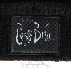 Corpse Bride Skeleton Bobble Hat (Black/White)