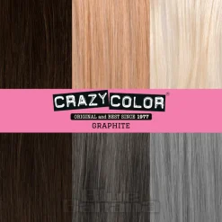 Crazy Color Semi-Permanent Hair Dye 4 Pack 100ml (Graphite)