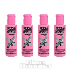Crazy Color Semi-Permanent Hair Dye 4 Pack 100ml (Peppermint)