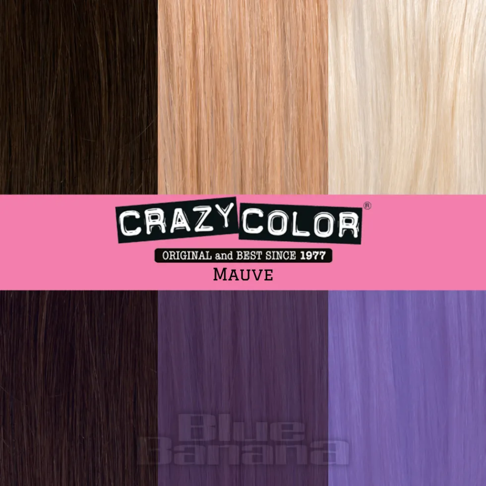 Crazy Color Semi-Permanent Hair Dye 100ml (Ice Mauve)