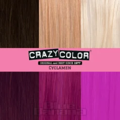 Crazy Color Semi-Permanent Hair Dye 4 Pack 100ml (Cyclamen Red)