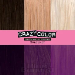 Crazy Color Semi-Permanent Hair Dye 100ml (Burgundy)