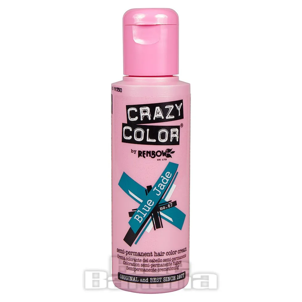 Crazy Color Semi-Permanent Hair Dye 100ml (Blue Jade)