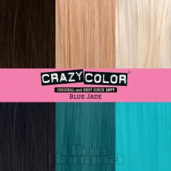 Crazy Color Semi-Permanent Hair Dye 100ml (Blue Jade)