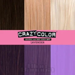 Crazy Color Semi-Permanent Hair Dye 100ml (Lavender)