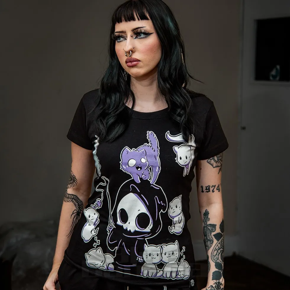 Cupcake Cult Nine Lives T-Shirt (Black)