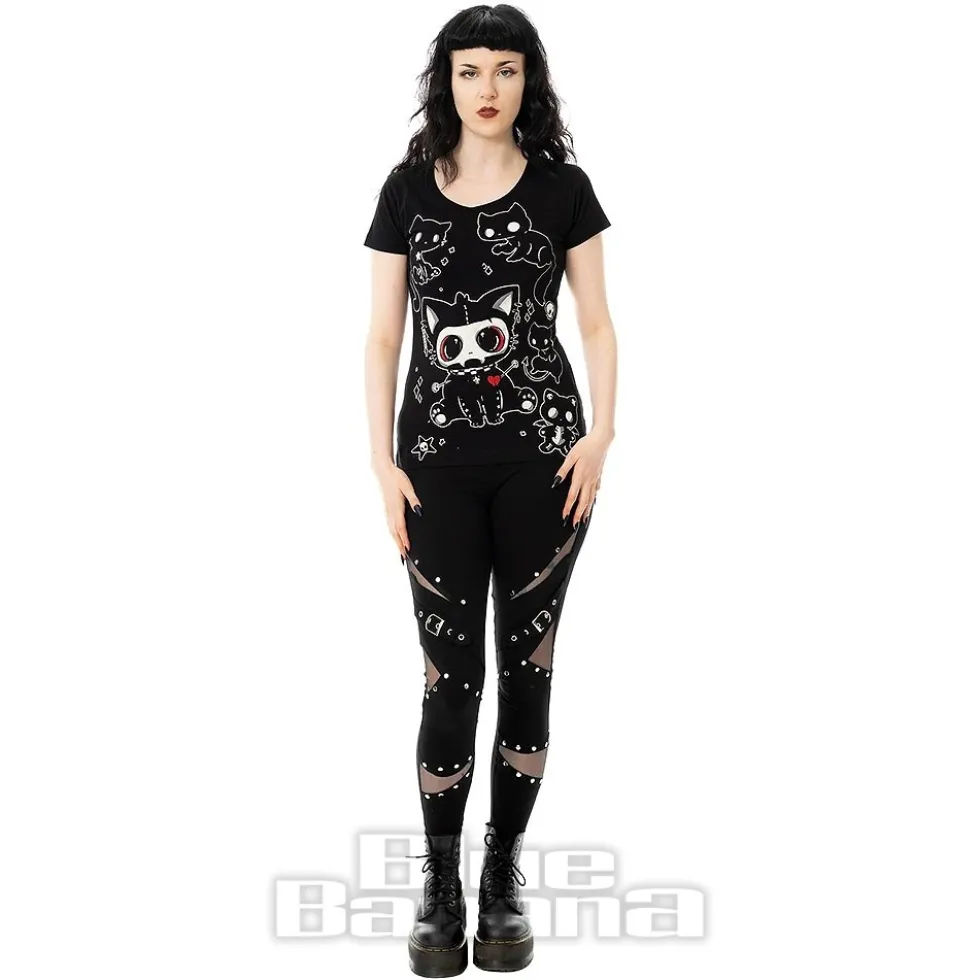 Cupcake Cult Phantom Kitty T-Shirt (Black)