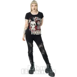 Cupcake Cult Ritual Bunny T-Shirt (Black/Red)