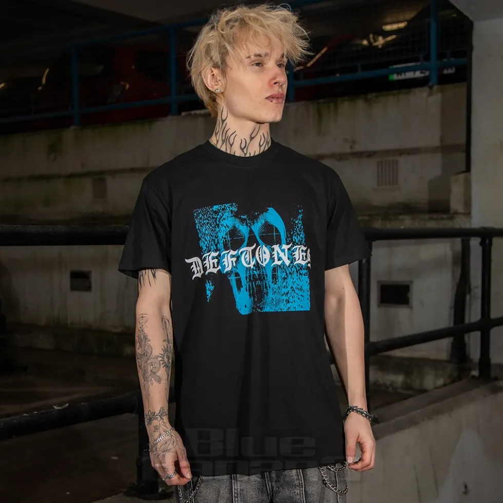 Deftones Static Skull T-Shirt (Black)