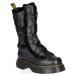 Dr Martens Buzz Faux Fur Boots (Black)