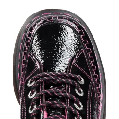 Dr Martens Buzz Patent Shoe (Black/Pink)