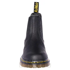 Dr Martens 2976 Grizzly Faux Fur Chelsea Boots (Black)