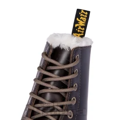 Dr Martens 1460 Serena Faux Fur Boots (Dark Khaki Brown)