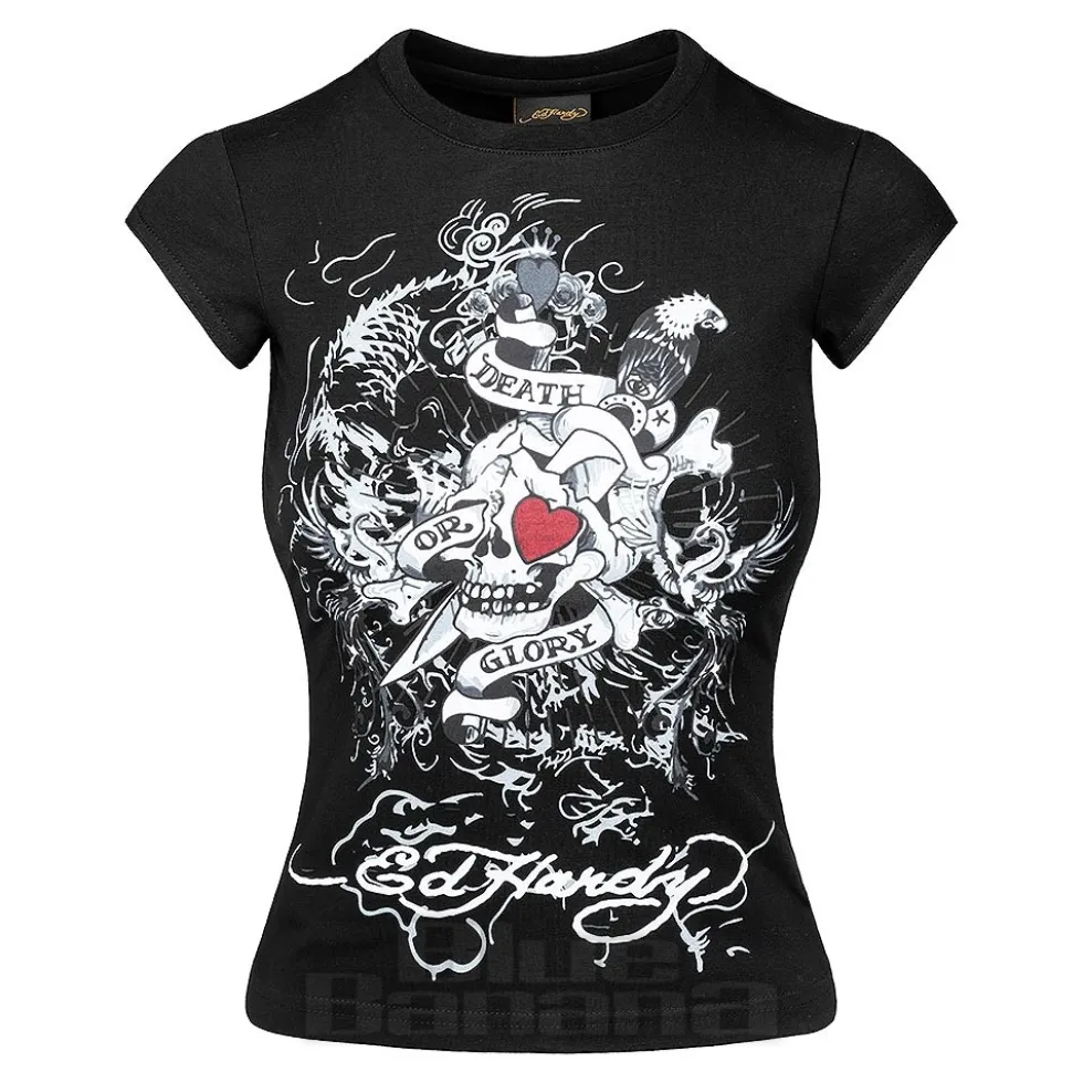 Ed Hardy Death Or Glory T-Shirt (Black)