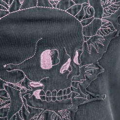 Ed Hardy Floral Skull T-Shirt (Black)