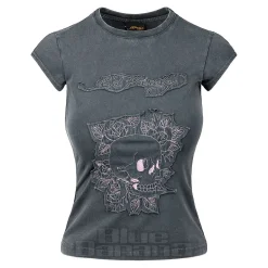 Ed Hardy Floral Skull T-Shirt (Black)