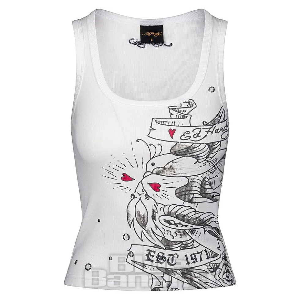Ed Hardy Love Birds Vest (White)