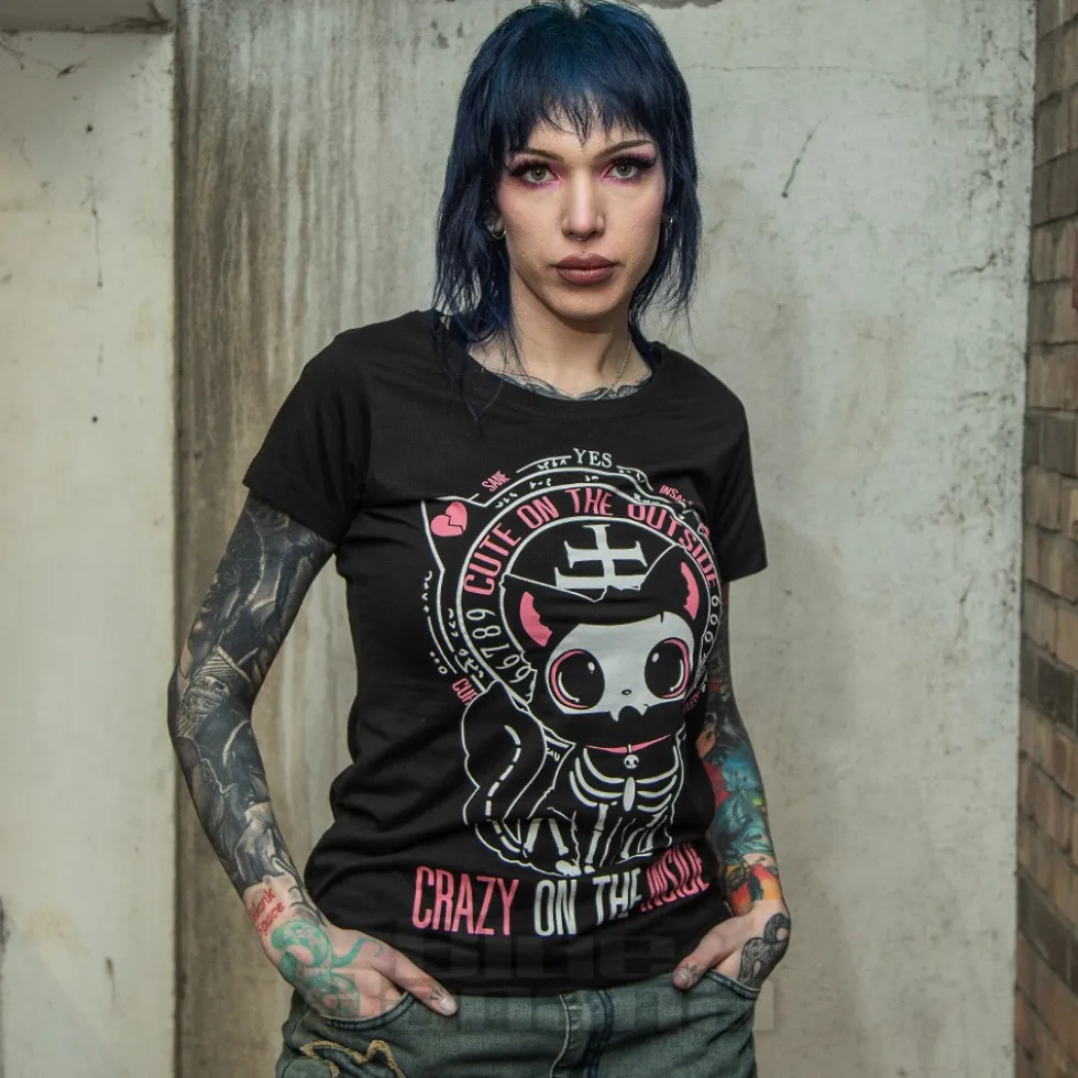 Heartless Cute On The Outside T-Shirt (Black)