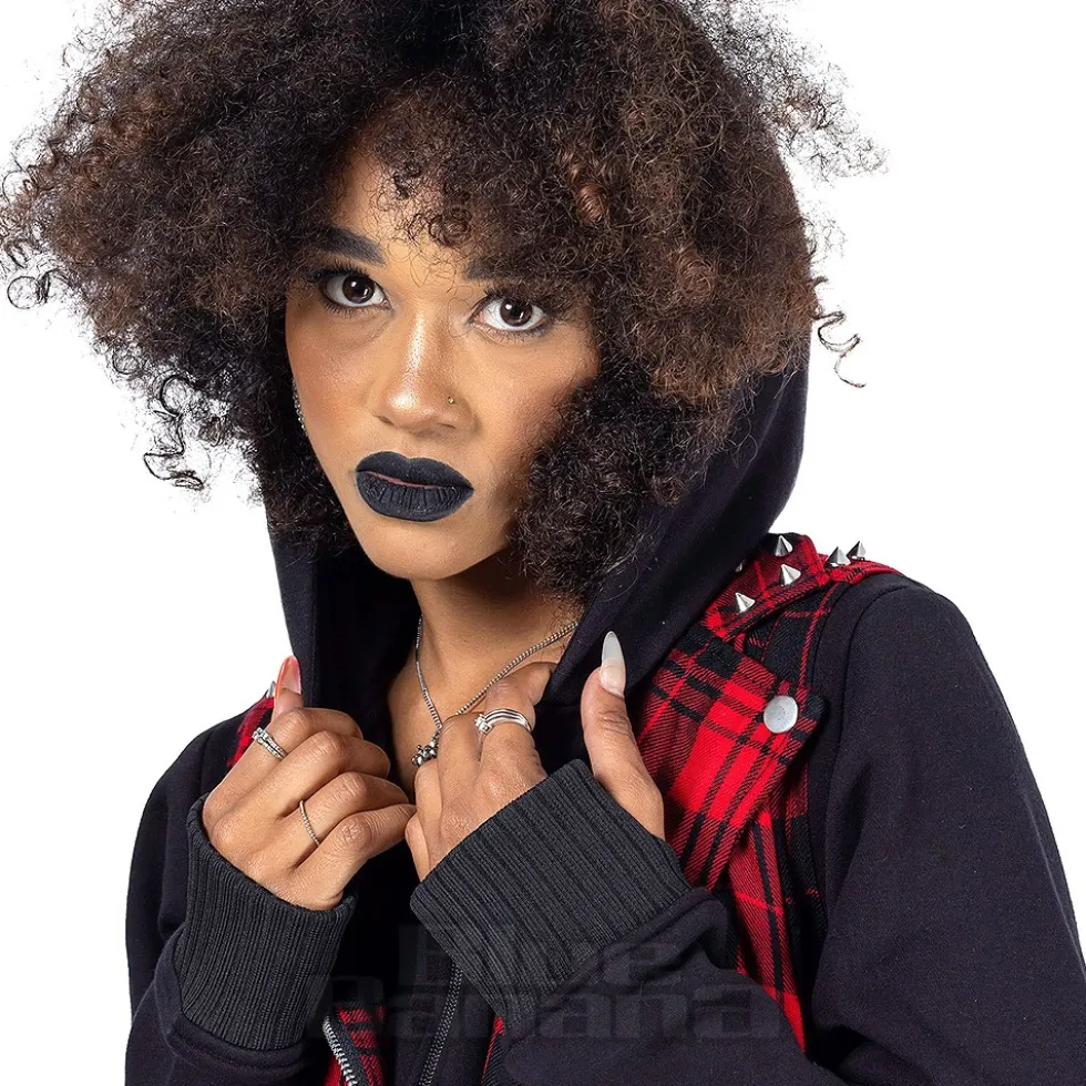 Heartless Evilyn Check Jacket (Red/Black)