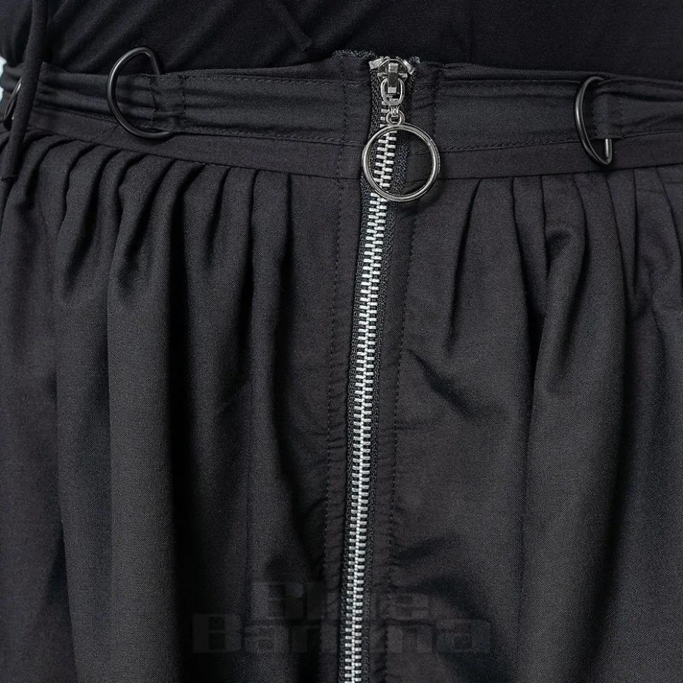Heartless Graveyard Check Skirt (Black)