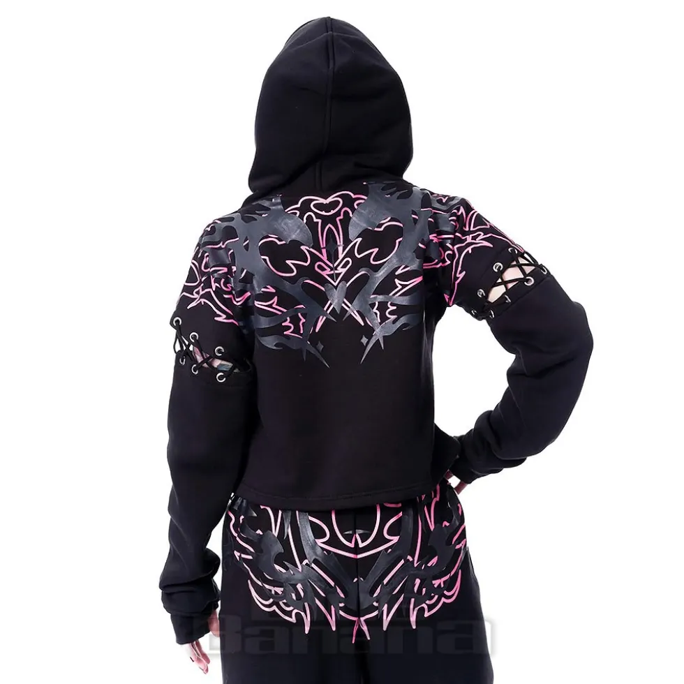 Heartless Thornchant Hoodie (Black/Pink)