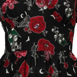 Hell Bunny Blooming Elle Dress (Black)