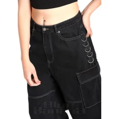 Hell Bunny Cameron Denim Jeans (Black)