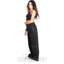 Hell Bunny Cameron Denim Jeans (Black)