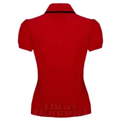 Hell Bunny Casey Blouse (Red)
