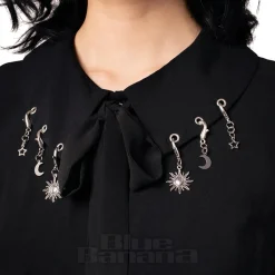 Hell Bunny Charming Blouse (Black)
