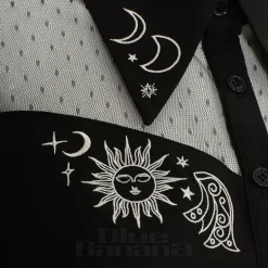 Hell Bunny Danica Blouse (Black)