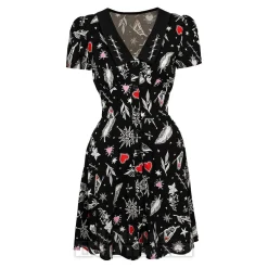 Hell Bunny Leah Mini Dress (Black)