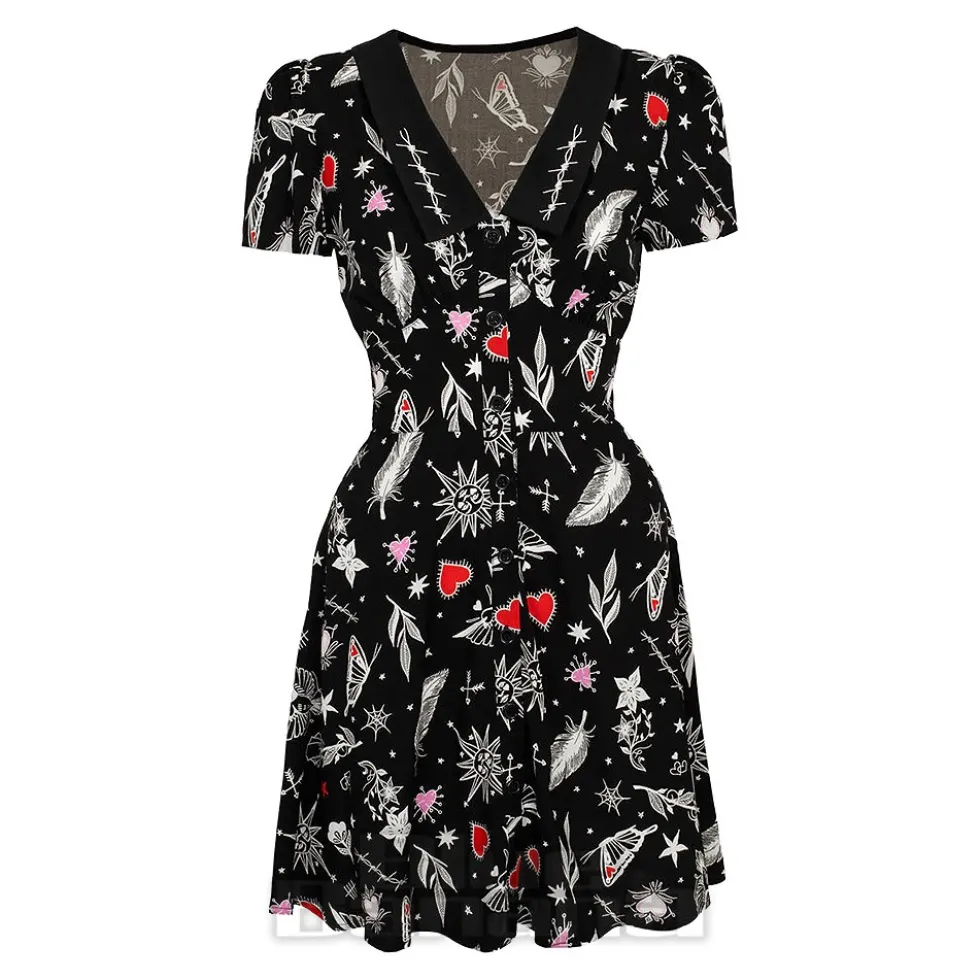 Hell Bunny Leah Mini Dress (Black)