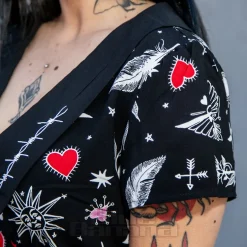 Hell Bunny Leah Mini Dress (Black)